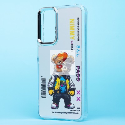 Чехол-накладка для Samsung Galaxy A15 5G (мишка) (прозрачный) - PC092 Чехол-накладка для Samsung Galaxy A15 5G (мишка) (прозрачный) - PC092