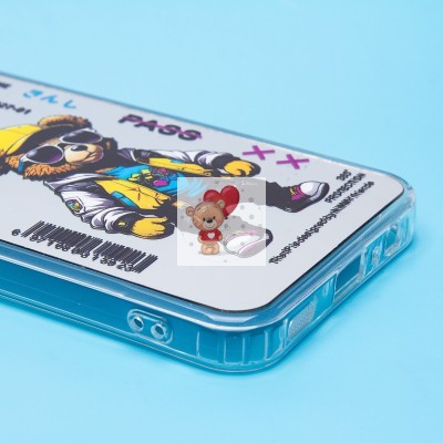 Чехол-накладка для Samsung Galaxy A15 5G (мишка) (прозрачный) - PC092 Чехол-накладка для Samsung Galaxy A15 5G (мишка) (прозрачный) - PC092