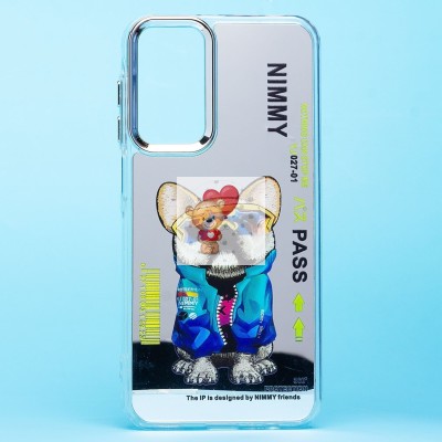 Чехол-накладка для Samsung Galaxy A15 5G (собака) (прозрачный) - PC092