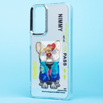 Чехол-накладка для Samsung Galaxy A15 5G (собака) (прозрачный) - PC092 Чехол-накладка для Samsung Galaxy A15 5G (собака) (прозрачный) - PC092