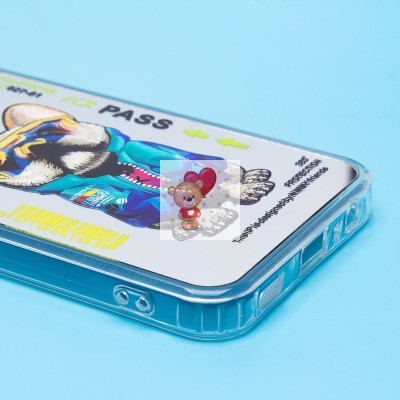 Чехол-накладка для Samsung Galaxy A15 5G (собака) (прозрачный) - PC092 Чехол-накладка для Samsung Galaxy A15 5G (собака) (прозрачный) - PC092