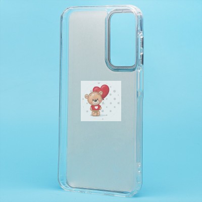 Чехол-накладка для Samsung Galaxy A25 (енот) (прозрачный) - PC092 Чехол-накладка для Samsung Galaxy A25 (енот) (прозрачный) - PC092