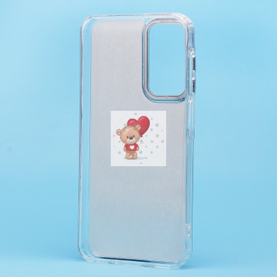 Чехол-накладка для Samsung Galaxy A25 (мишка) (прозрачный) - PC092