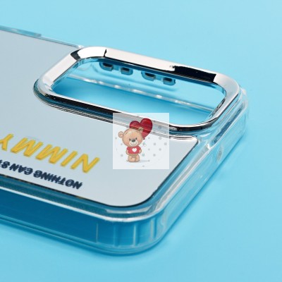 Чехол-накладка для Samsung Galaxy A25 (мишка) (прозрачный) - PC092