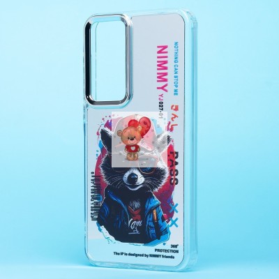 Чехол-накладка для Samsung Galaxy A35 (енот) (прозрачный) - PC092 Чехол-накладка для Samsung Galaxy A35 (енот) (прозрачный) - PC092