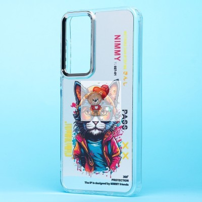 Чехол-накладка для Samsung Galaxy A35 (кот) (прозрачный) - PC092 Чехол-накладка для Samsung Galaxy A35 (кот) (прозрачный) - PC092