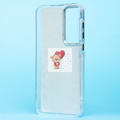 Чехол-накладка для Samsung Galaxy A35 (кот) (прозрачный) - PC092 Чехол-накладка для Samsung Galaxy A35 (кот) (прозрачный) - PC092