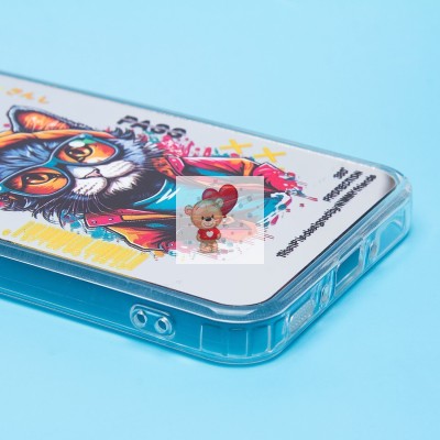 Чехол-накладка для Samsung Galaxy A35 (кот) (прозрачный) - PC092 Чехол-накладка для Samsung Galaxy A35 (кот) (прозрачный) - PC092