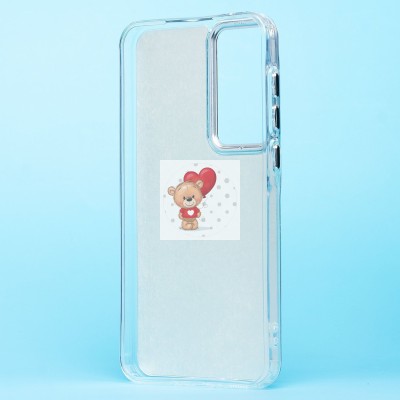Чехол-накладка для Samsung Galaxy A35 (мишка) (прозрачный) - PC092 Чехол-накладка для Samsung Galaxy A35 (мишка) (прозрачный) - PC092
