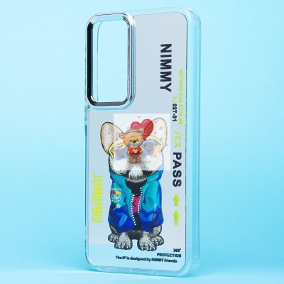 Чехол-накладка для Samsung Galaxy A35 (собака) (прозрачный) - PC092