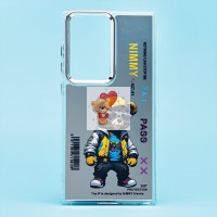 Чехол-накладка для Samsung Galaxy S23 Ultra (мишка) (прозрачный) - PC092 Чехол-накладка для Samsung Galaxy S23 Ultra (мишка) (прозрачный) - PC092