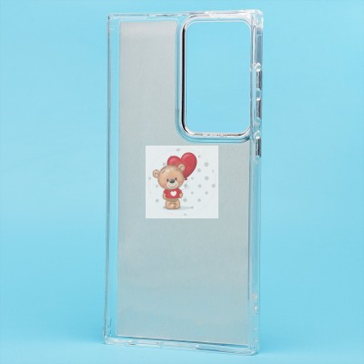 Чехол-накладка для Samsung Galaxy S23 Ultra (собака) (прозрачный) - PC092