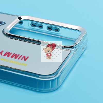 Чехол-накладка для Samsung Galaxy S23FE (кот) (прозрачный) - PC092