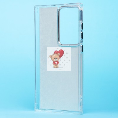 Чехол-накладка для Samsung Galaxy S24 Ultra (мишка) (прозрачный) - PC092