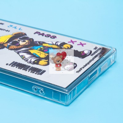 Чехол-накладка для Samsung Galaxy S24 Ultra (мишка) (прозрачный) - PC092