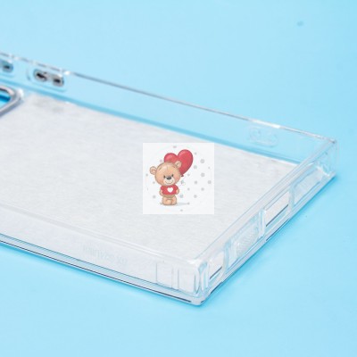 Чехол-накладка для Samsung Galaxy S24 Ultra (мишка) (прозрачный) - PC092