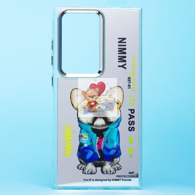 Чехол-накладка для Samsung Galaxy S24 Ultra (собака) (прозрачный) - PC092 Чехол-накладка для Samsung Galaxy S24 Ultra (собака) (прозрачный) - PC092