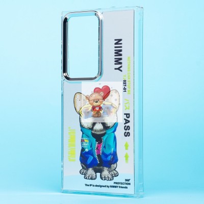 Чехол-накладка для Samsung Galaxy S24 Ultra (собака) (прозрачный) - PC092 Чехол-накладка для Samsung Galaxy S24 Ultra (собака) (прозрачный) - PC092