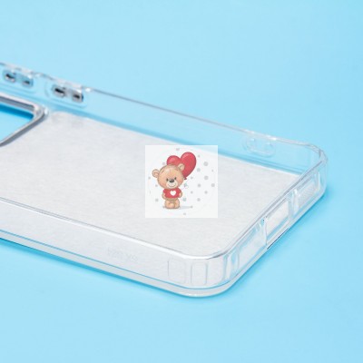 Чехол-накладка для Samsung Galaxy S24 (енот) (прозрачный) - PC092 Чехол-накладка для Samsung Galaxy S24 (енот) (прозрачный) - PC092