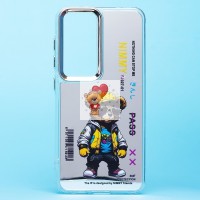 Чехол-накладка для Samsung Galaxy S24 (мишка) (прозрачный) - PC092