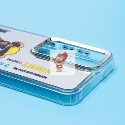 Чехол-накладка для Samsung Galaxy S24 (мишка) (прозрачный) - PC092