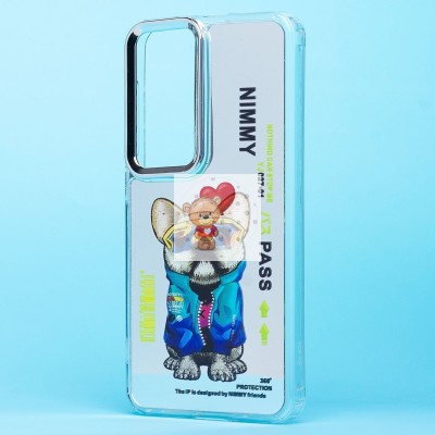 Чехол-накладка для Samsung Galaxy S24 (собака) (прозрачный) - PC092