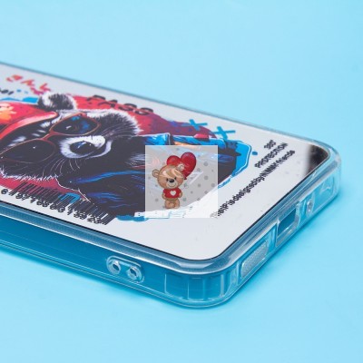 Чехол-накладка для Xiaomi Redmi 13C 4G (енот) (прозрачный) - PC092