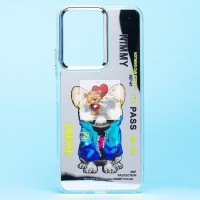 Чехол-накладка для Xiaomi Poco C65 (собака) (прозрачный) - PC092