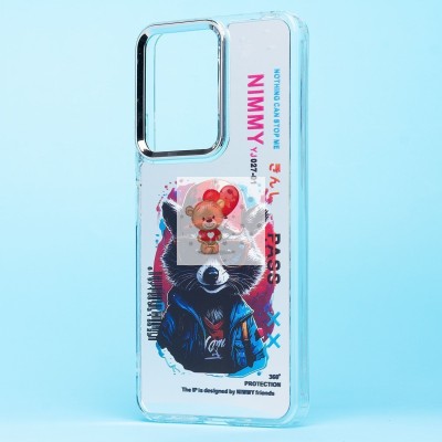 Чехол-накладка для Xiaomi Redmi 13C 5G (енот) (прозрачный) - PC092 Чехол-накладка для Xiaomi Redmi 13C 5G (енот) (прозрачный) - PC092