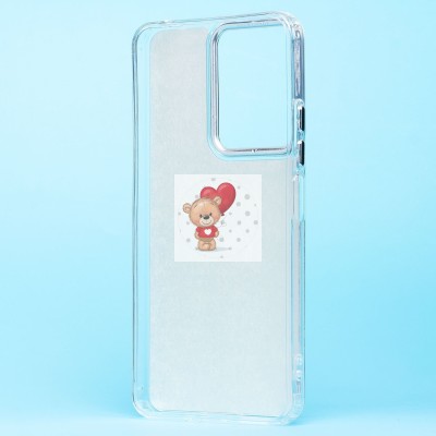 Чехол-накладка для Xiaomi Redmi 13C 5G (кот) (прозрачный) - PC092 Чехол-накладка для Xiaomi Redmi 13C 5G (кот) (прозрачный) - PC092