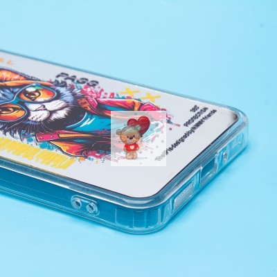 Чехол-накладка для Xiaomi Redmi 13C 5G (кот) (прозрачный) - PC092 Чехол-накладка для Xiaomi Redmi 13C 5G (кот) (прозрачный) - PC092