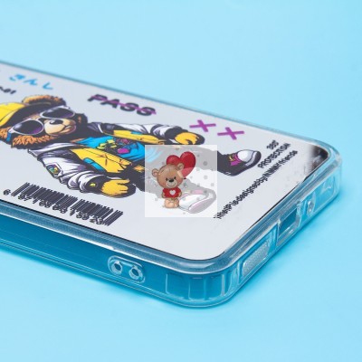 Чехол-накладка для Xiaomi Redmi 13C 5G (мишка) (прозрачный) - PC092 Чехол-накладка для Xiaomi Redmi 13C 5G (мишка) (прозрачный) - PC092