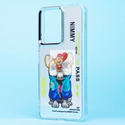 Чехол-накладка для Poco M6 5G (собака) (прозрачный) - PC092