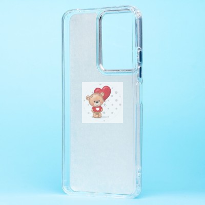 Чехол-накладка для Poco M6 5G (собака) (прозрачный) - PC092