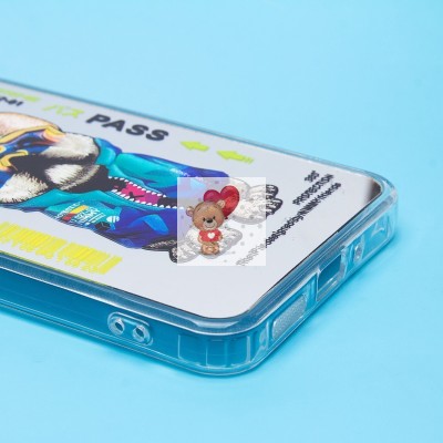 Чехол-накладка для Poco M6 5G (собака) (прозрачный) - PC092