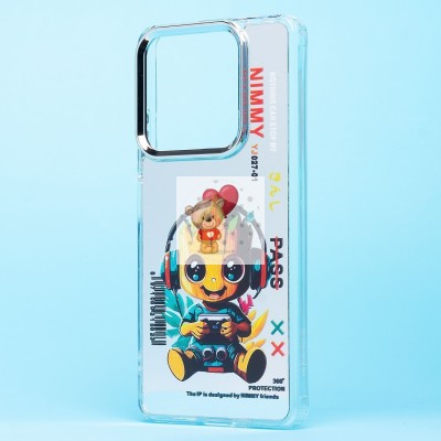 Чехол-накладка для Xiaomi Redmi Note 13 5G Global (груд) (прозрачный) - PC092