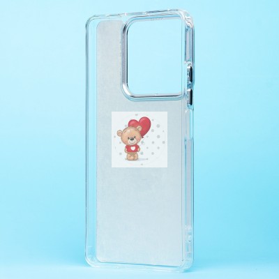 Чехол-накладка для Xiaomi Redmi Note 13 5G Global (груд) (прозрачный) - PC092