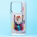 Чехол-накладка для Xiaomi Redmi Note 13 5G Global (кот) (прозрачный) - PC092