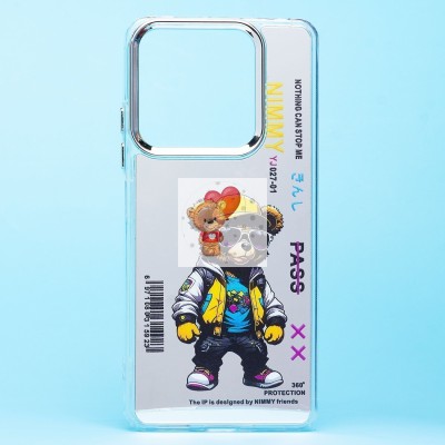 Чехол-накладка для Xiaomi Redmi Note 13 5G Global (мишка) (прозрачный) - PC092