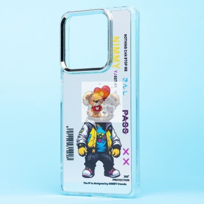 Чехол-накладка для Xiaomi Redmi Note 13 5G Global (мишка) (прозрачный) - PC092