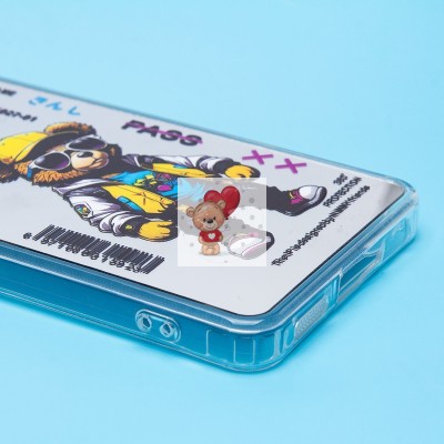 Чехол-накладка для Xiaomi Redmi Note 13 5G Global (мишка) (прозрачный) - PC092