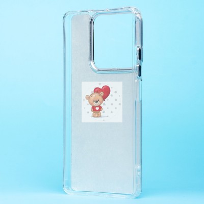 Чехол-накладка для Xiaomi Redmi Note 13 5G Global (собака) (прозрачный) - PC092