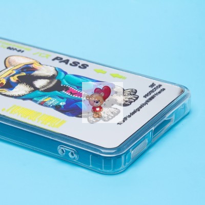 Чехол-накладка для Xiaomi Redmi Note 13 5G Global (собака) (прозрачный) - PC092