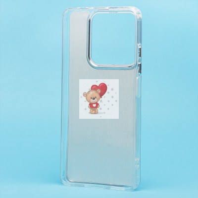 Чехол-накладка для Xiaomi Redmi Note 13 Pro 5G (мишка) (прозрачный) - PC092 Чехол-накладка для Xiaomi Redmi Note 13 Pro 5G (мишка) (прозрачный) - PC092