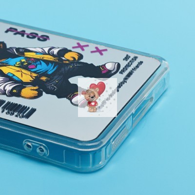 Чехол-накладка для Xiaomi Redmi Note 13 Pro 5G (мишка) (прозрачный) - PC092 Чехол-накладка для Xiaomi Redmi Note 13 Pro 5G (мишка) (прозрачный) - PC092