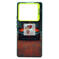 Чехол-накладка для Infinix Note 40 Pro (машина) (прозрачный/черный) - PC094 Чехол-накладка для Infinix Note 40 Pro (машина) (прозрачный/черный) - PC094