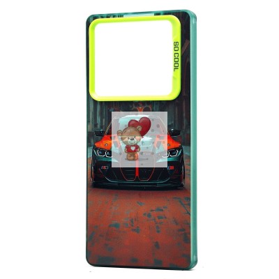 Чехол-накладка для Infinix Note 40 Pro (машина) (прозрачный/черный) - PC094 Чехол-накладка для Infinix Note 40 Pro (машина) (прозрачный/черный) - PC094