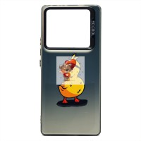 Чехол-накладка для Infinix Note 40 Pro (утка) (прозрачный/черный) - PC094 Чехол-накладка для Infinix Note 40 Pro (утка) (прозрачный/черный) - PC094