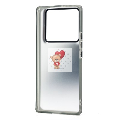 Чехол-накладка для Infinix Note 40 Pro (утка) (прозрачный/черный) - PC094 Чехол-накладка для Infinix Note 40 Pro (утка) (прозрачный/черный) - PC094