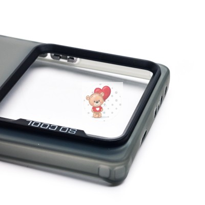 Чехол-накладка для Infinix Note 40 Pro (утка) (прозрачный/черный) - PC094 Чехол-накладка для Infinix Note 40 Pro (утка) (прозрачный/черный) - PC094